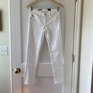 AG legging ankle jean in white 27r